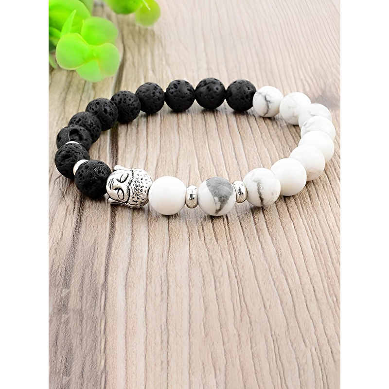 KARISHMA KREATIONS Buddha Beaded Elasticated Bracelet