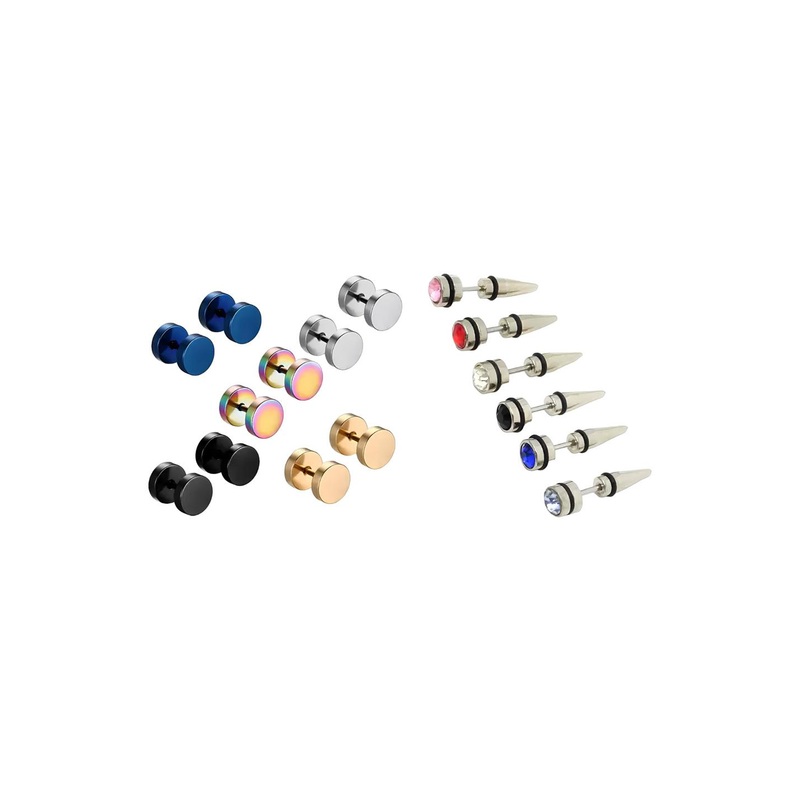 KARISHMA KREATIONS Set Of 11 Contemporary Studs Earrings