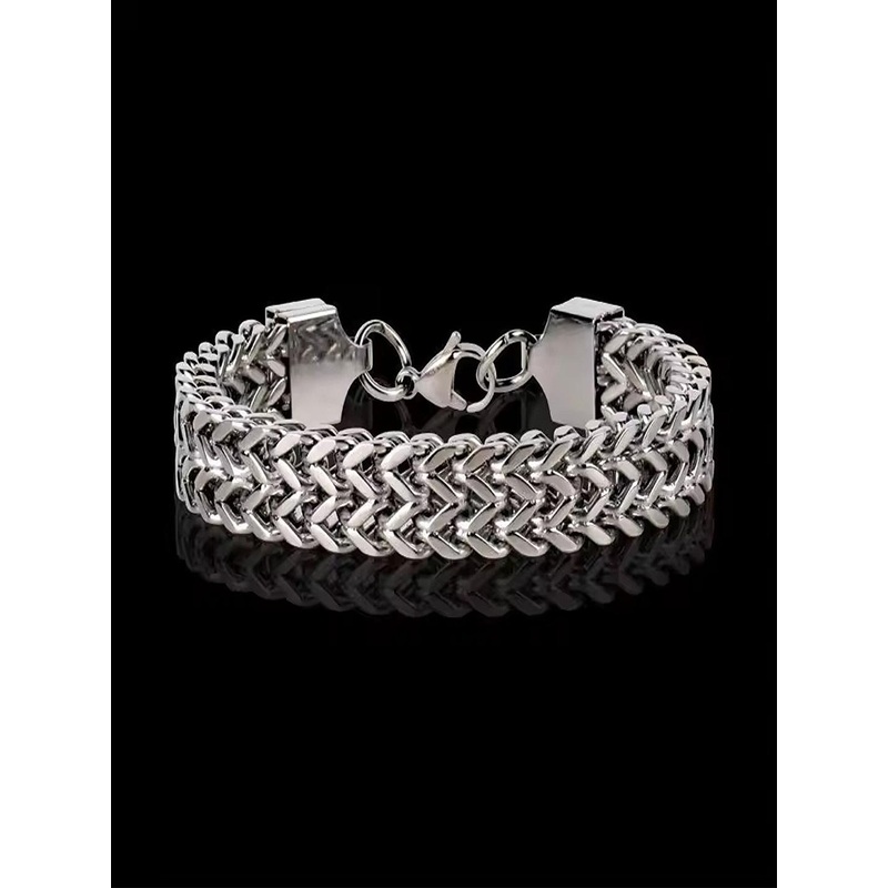Lila Unisex Stainless Steel Link Bracelet