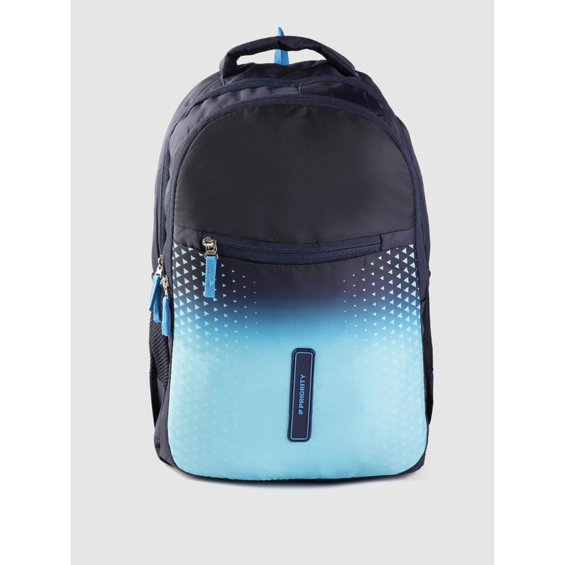 Priority Unisex Geometric Printed Laptop Backpack-38L