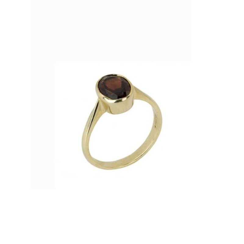 RAVIOUR LIFESTYLE Unisex Gold-Plated Stone-Studded Finger Ring