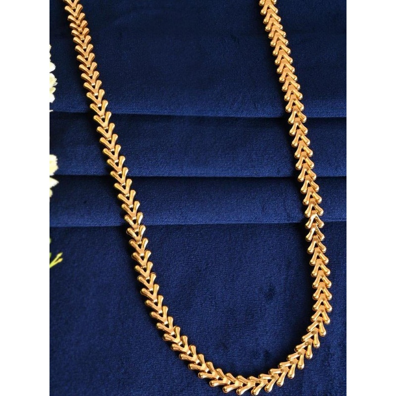 Roadster Men Gold-Plated V Shaped Chain
