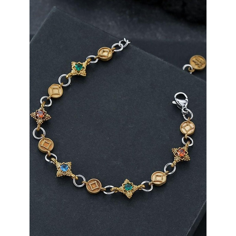 StyleCast x Revolte Men Handcrafted Gold-Plated Armlet Bracelet