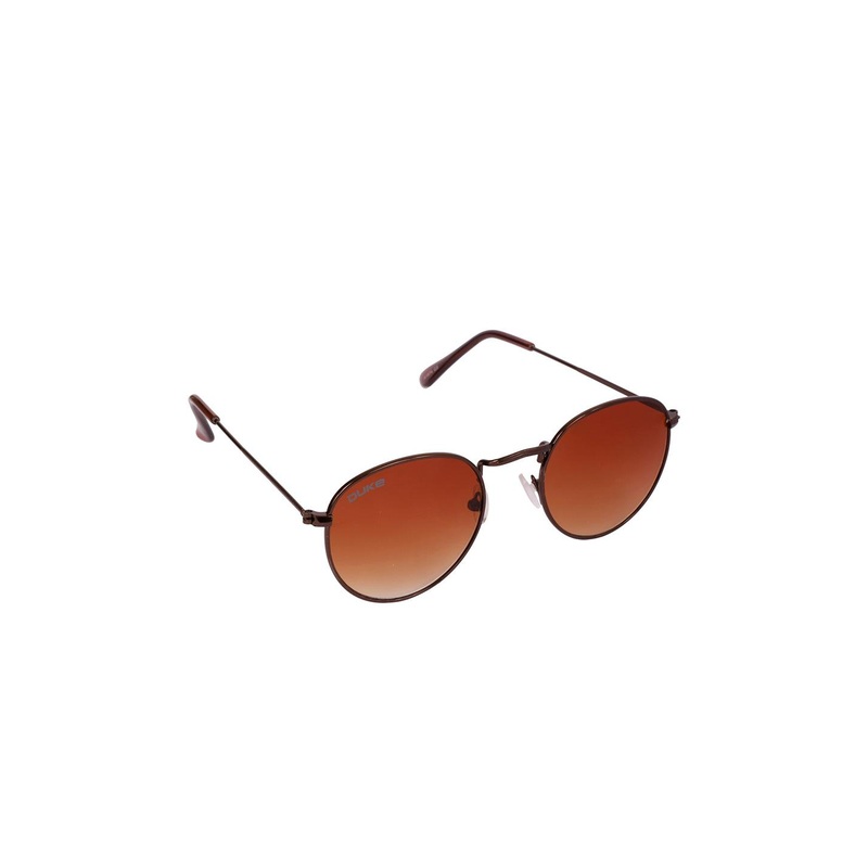 Duke Unisex Brown Lens & Brown Round UV Protected Lens Sunglasses