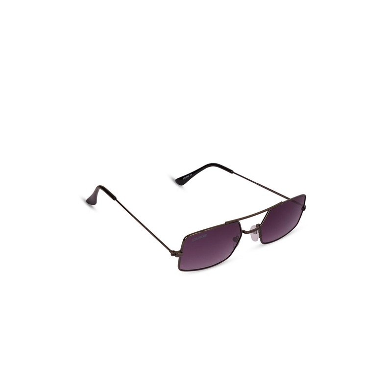 Duke Unisex Purple Lens & Gunmetal-Toned Other Sunglasses with UV Protected Lens