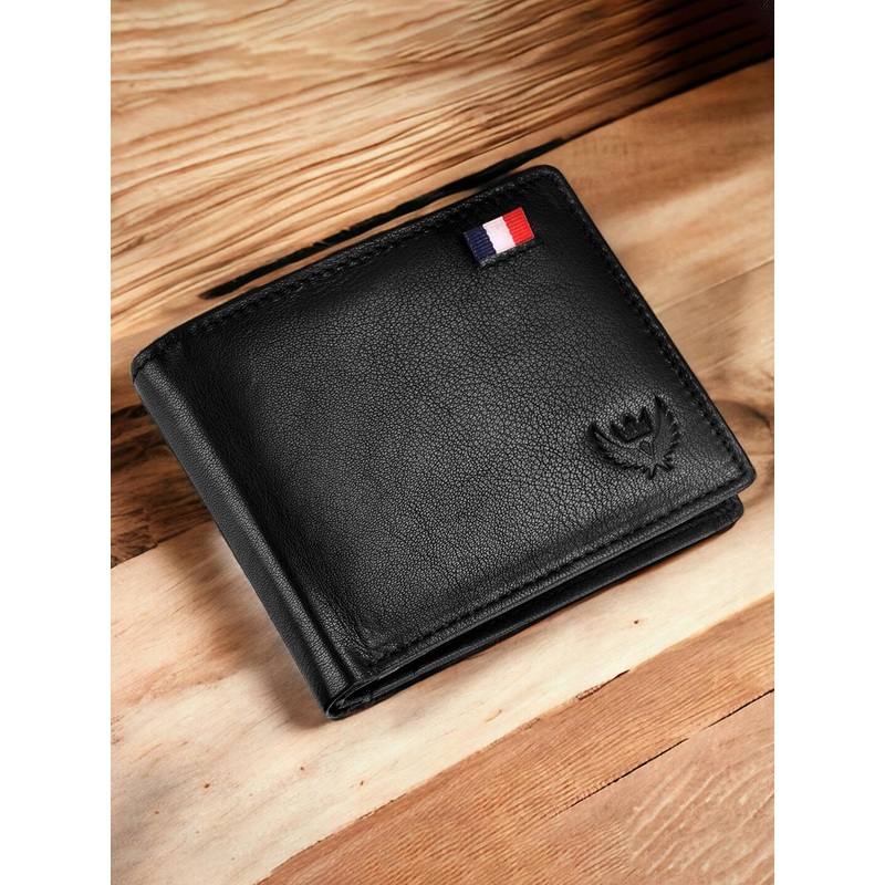 LORENZ Men Leather Two Fold Wallet