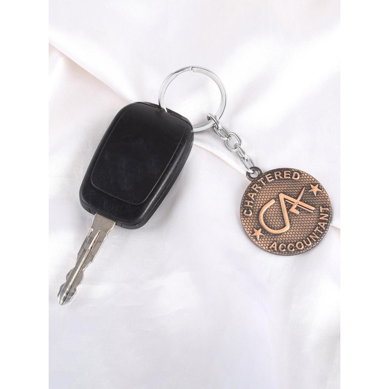 MEMOIR Unisex Pure Copper Chartered Accountants Keychain