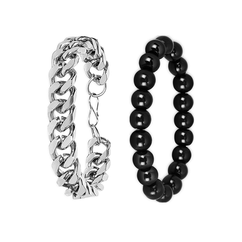 Mikado Men Set Of 2 Elasticated Slip-On Bracelet