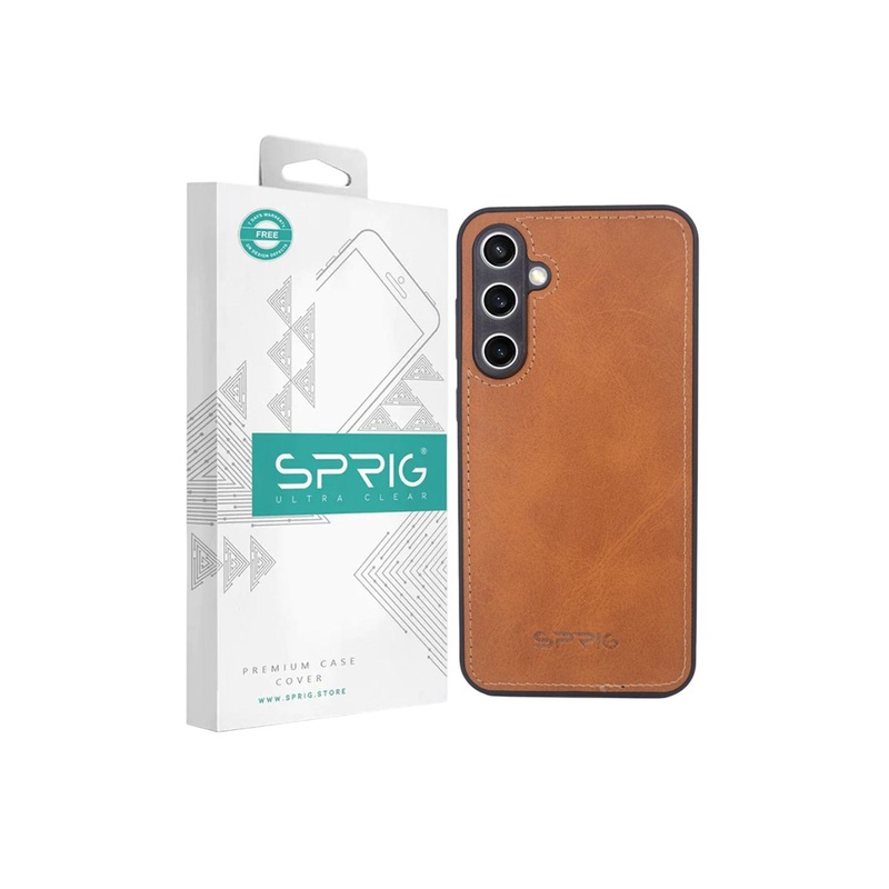 SPRIG Samsung Galaxy S23 FE Matte PU Leather Back Cover