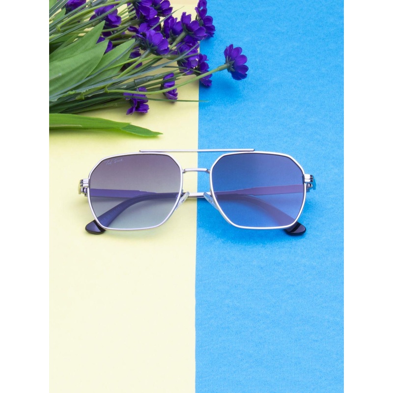 Ted Smith Unisex Square Sunglasses Full Rim with UV Protected Lens