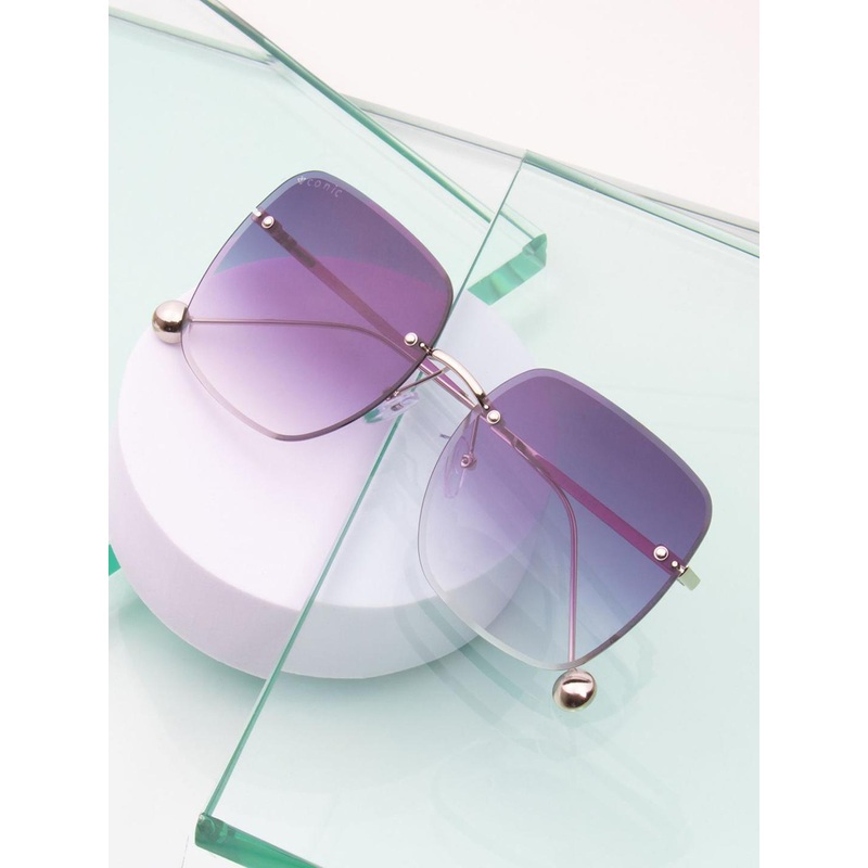 Ted Smith Unisex Square Sunglasses with UV Protected Lens SHIRLIN_C1