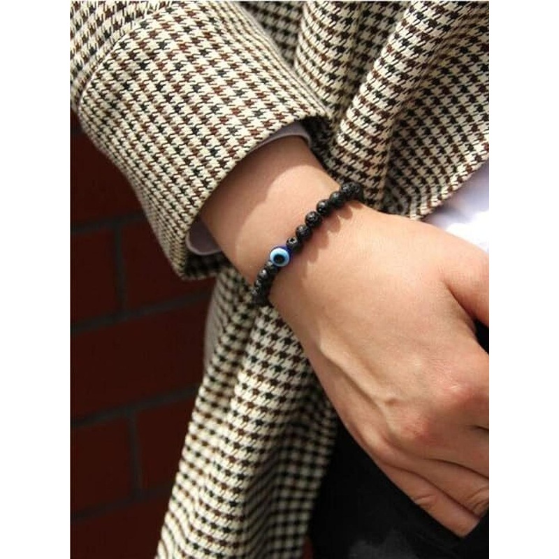 VIBESLE Black Evil Eye Bracelet
