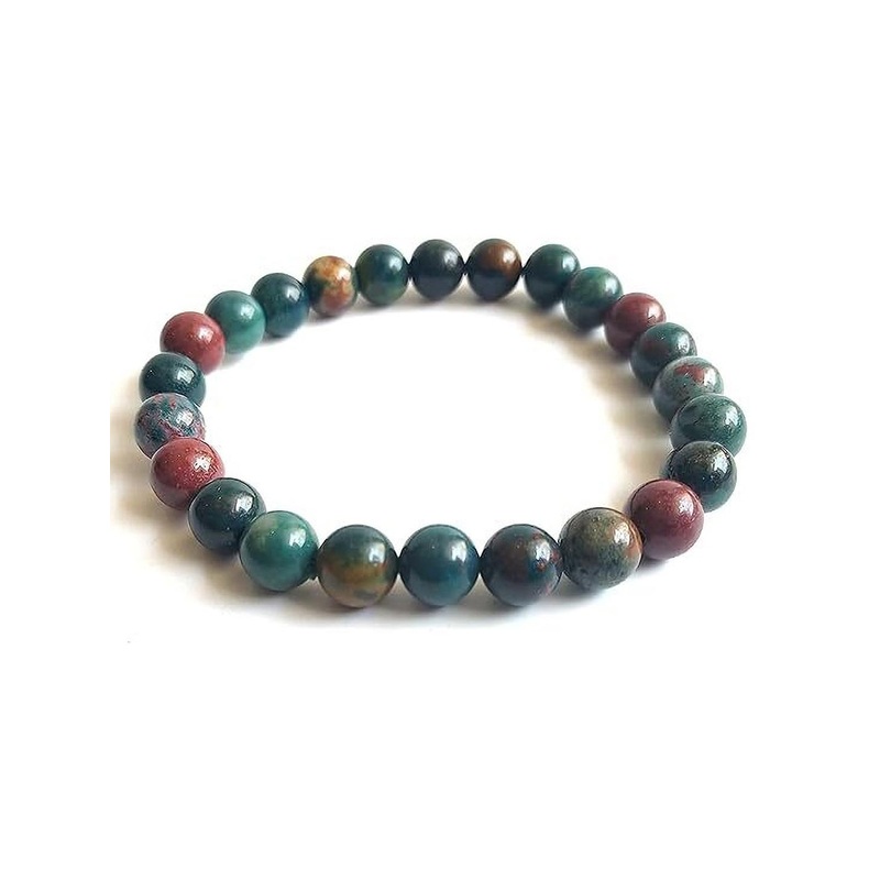 VIBESLE Unisex Bllodstone Crystal Bracelet