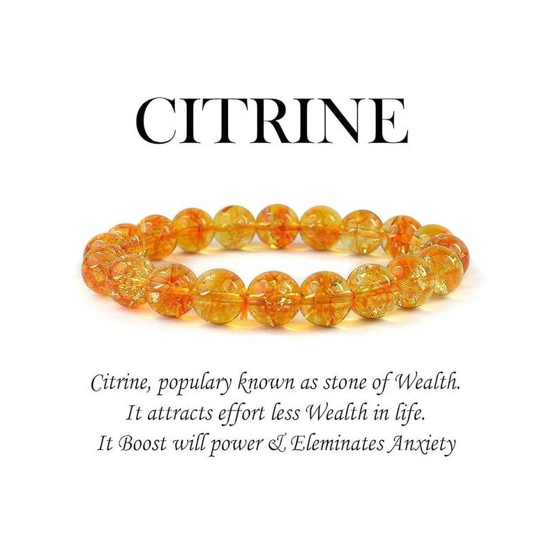 VIBESLE Unisex Crystals Elasticated Slip-On Bracelet