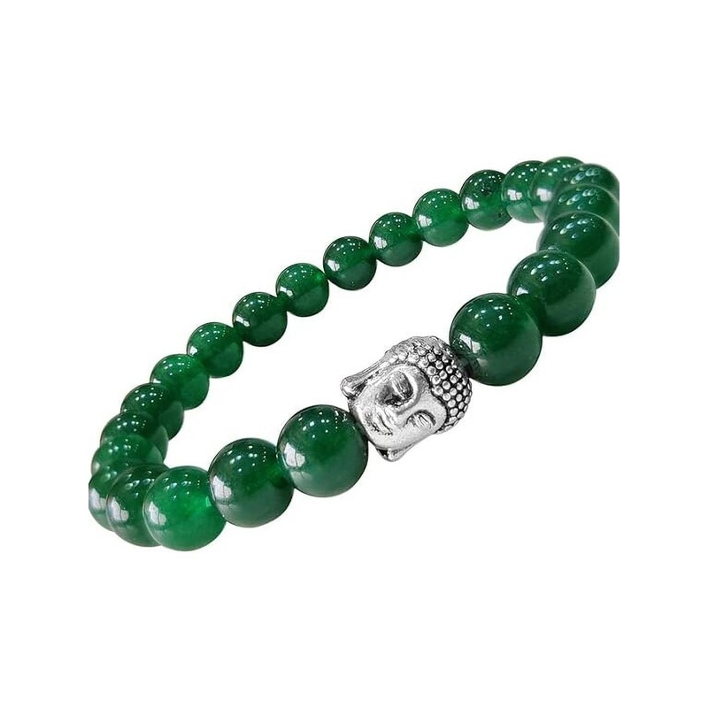 VIBESLE Unisex Jade Bracelet With Budha Bead