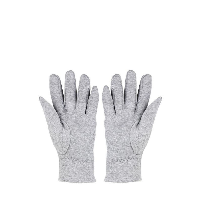 Bonjour Men Light Grey Checked Winter Gloves