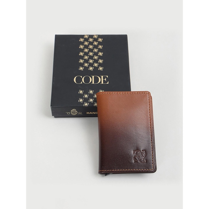 CODE by Lifestyle Men Leather Kiss Clasp Two Fold Wallet