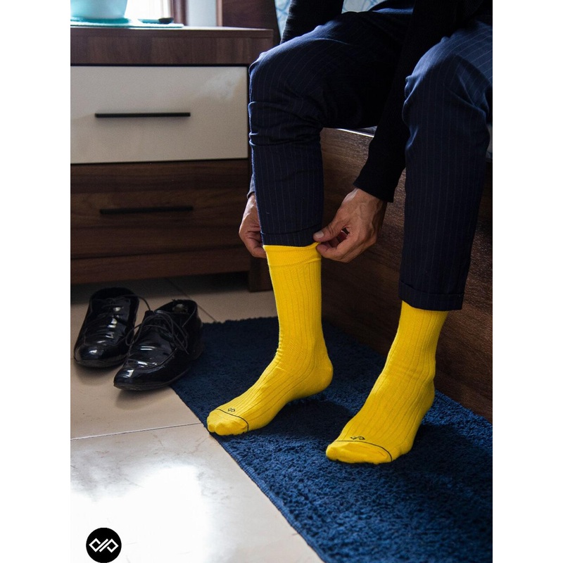 Dynamocks Pack Of 2 Cotton Calf-Length Socks