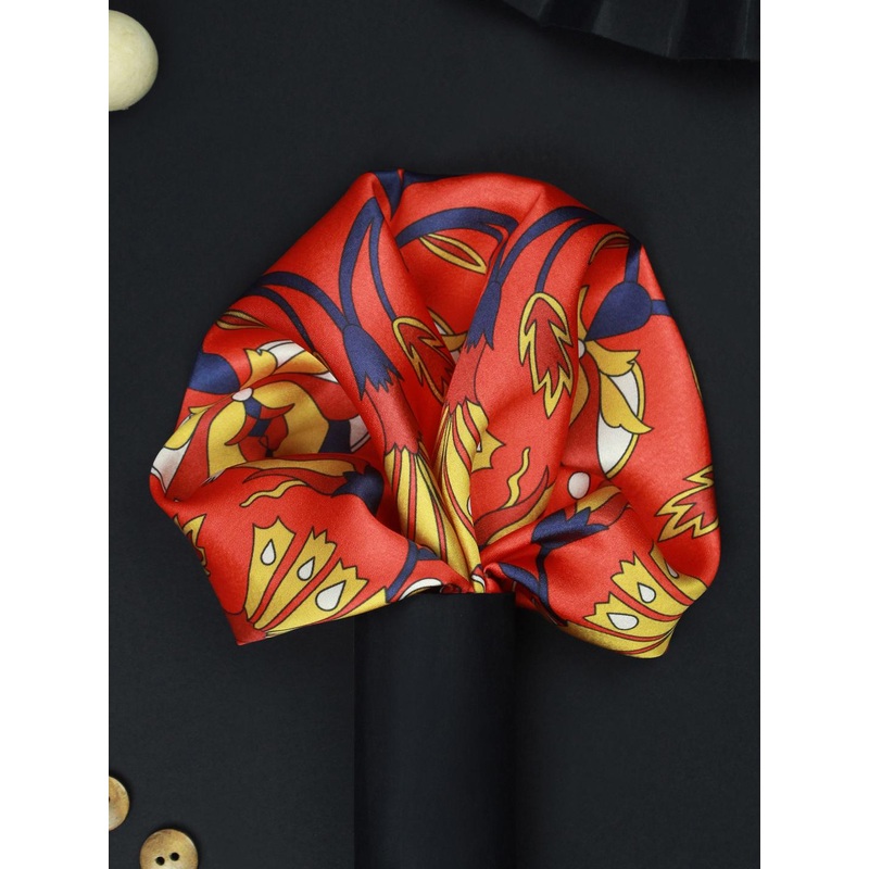 House of Pataudi Printed Silk Pocket Squares