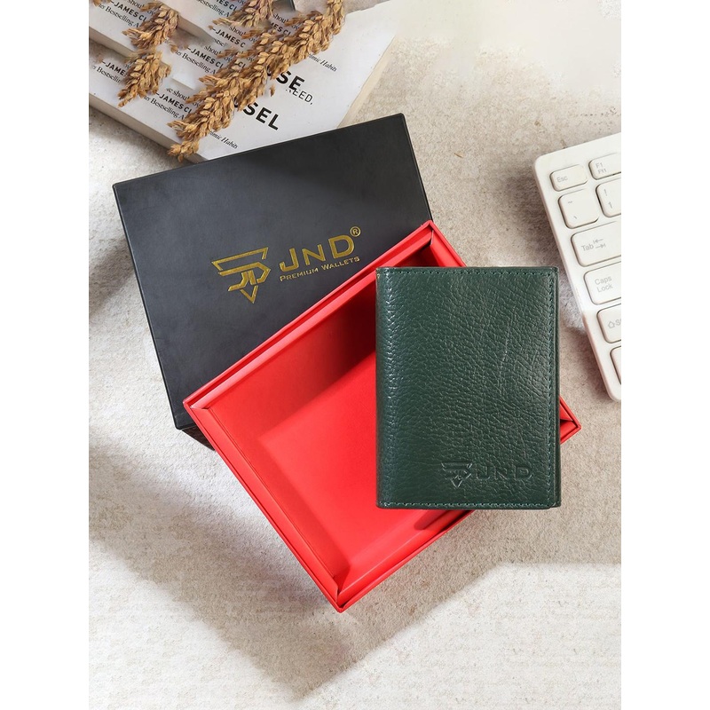 JND Men Textured Leather Card Holder