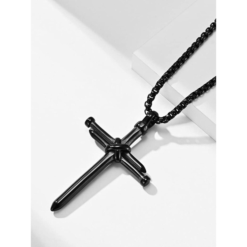 OOMPH Minimal Cross Pendant With Chain