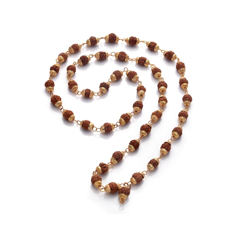 Pray Everyday Unisex Beaded Rudraksha Mala Chain