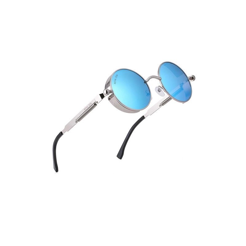 ROYAL SON Unisex Round Polarised & UV Protected Sunglasses CHI0084-C3