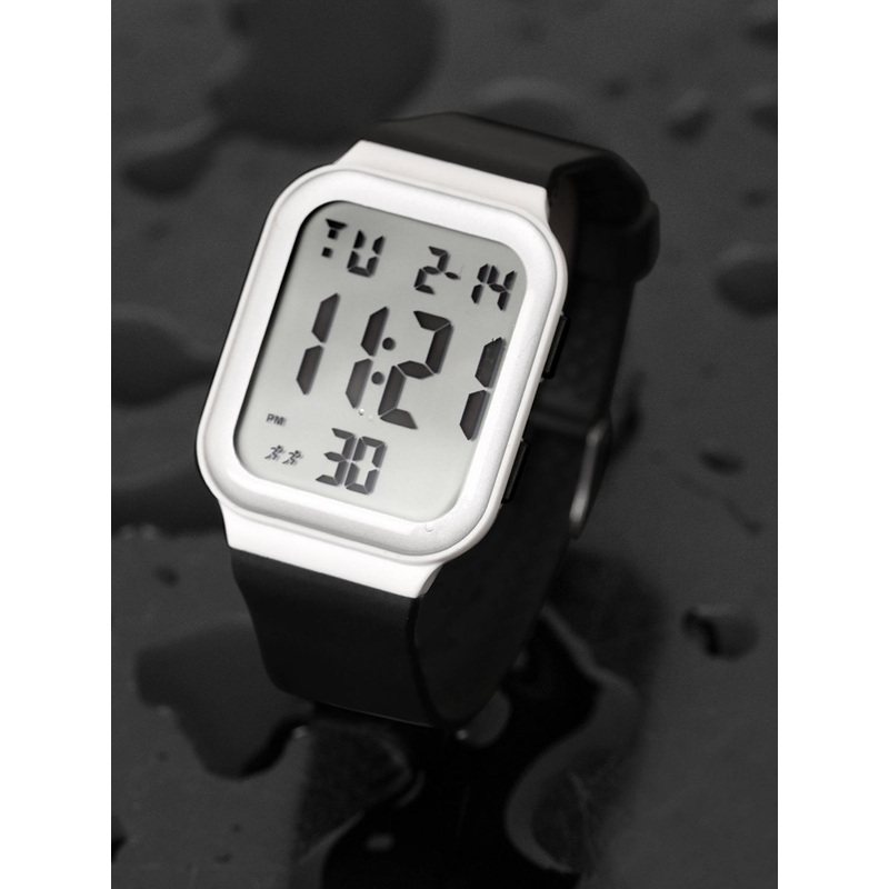 SWADESI STUFF Unisex Dial & Straps Digital Automatic Watch SDS 157 BLACK & WHITE 18