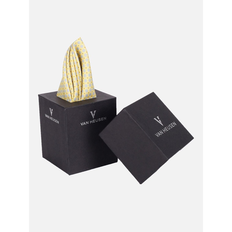 Van Heusen Polka Dots Printed Microfiber Pocket Square