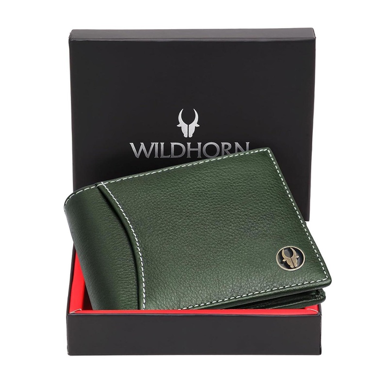 WildHorn Men Leather Two Fold Wallet