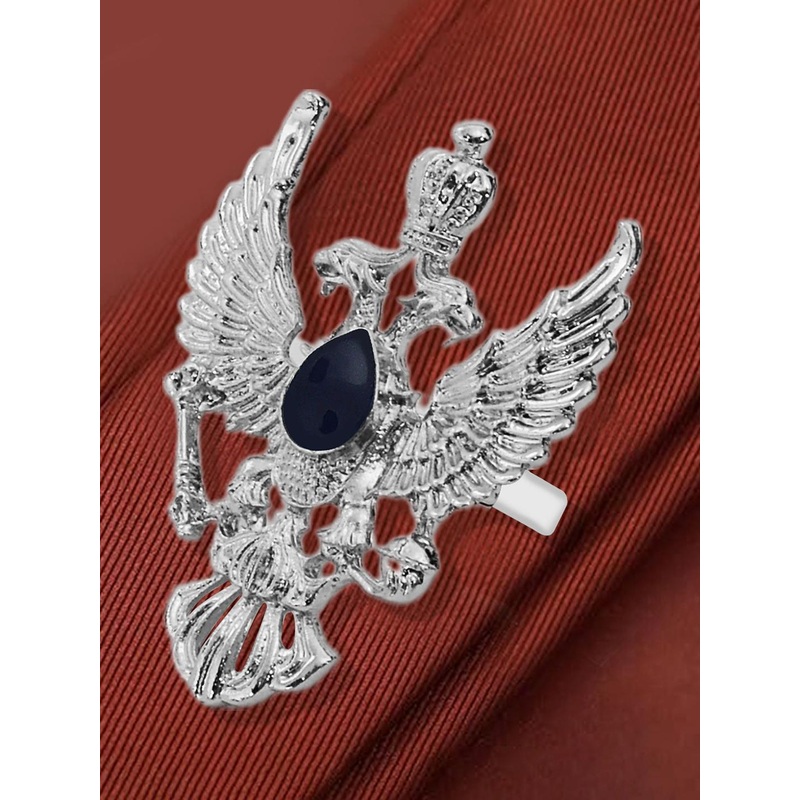 Curren Men Real Stones Studded Tie Clip Statement Brooch