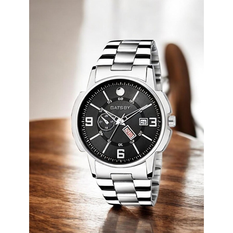 Gatsby Men Brass Printed Stainless Steel Bracelet Style Straps Analogue Watch GTG087