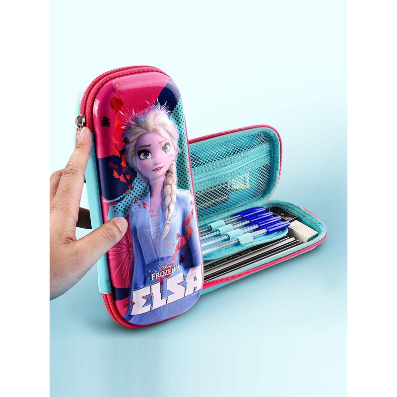 Kuber Industries Frozen Elsa Printed Waterproof 3D Pencil Box