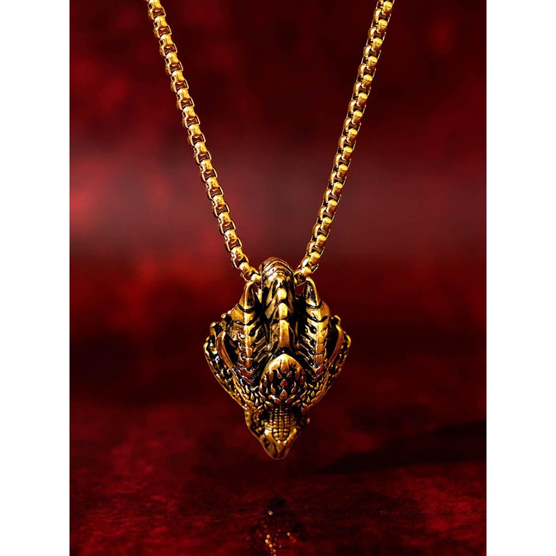 SWASHAA Men 18K Gold-Plated Stainless Steel Chain