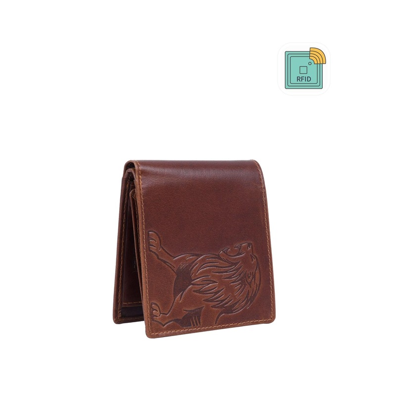 URBAN FOREST Men Leather Two Fold Wallet With RFID