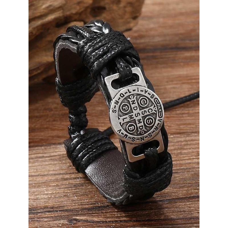 Bling Queen Leather Wraparound Bracelet