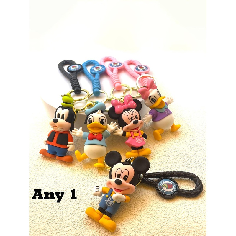 Flenzy Cute 3D Donald Duck Cartoon Keychain With Belt