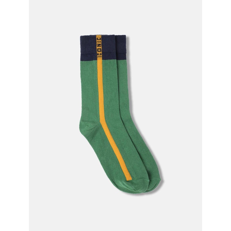 Iconic Men Striped Calf-Length Socks