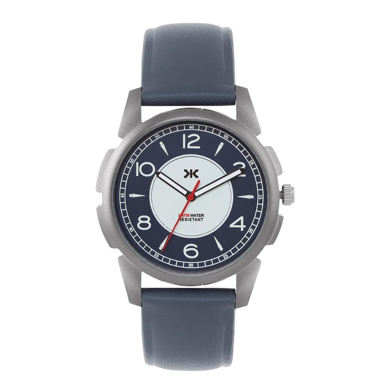 Killer Men Brass Printed Dial & Leather Straps Analogue Watch KLMO42A