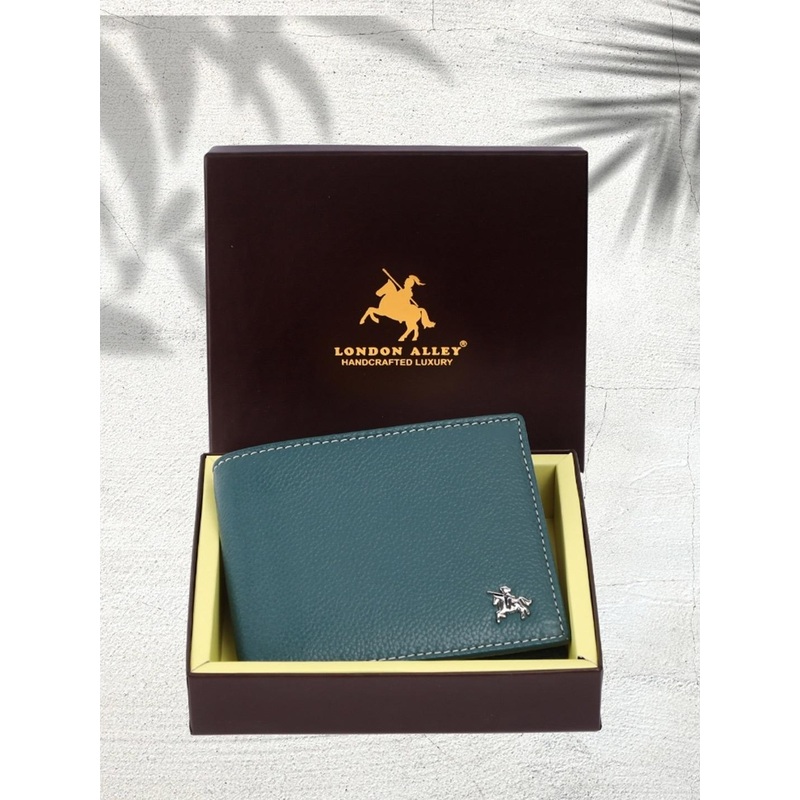 LONDON ALLEY Men Leather Two Fold Wallet