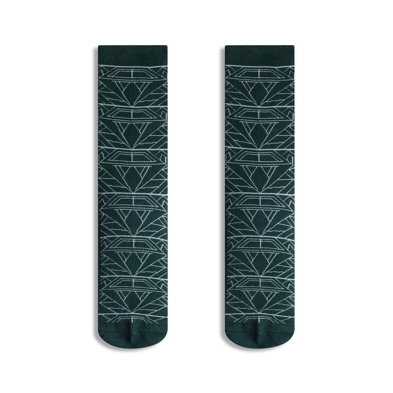 RARE RABBIT Men Sync Dark Green Ankle-Length Socks