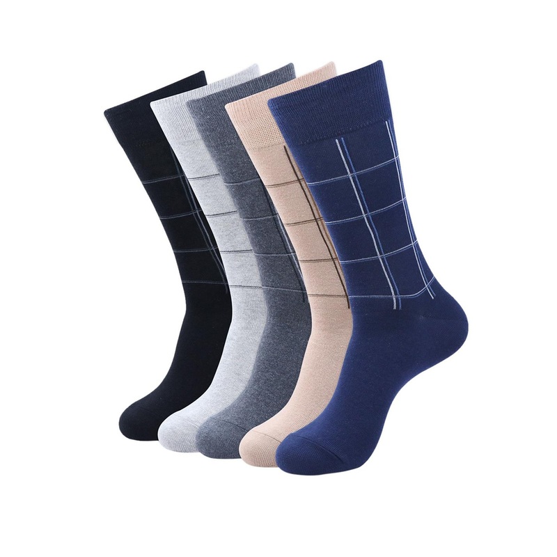 Socksxpress Pack of 5 Men Basic Cotton Crew Socks