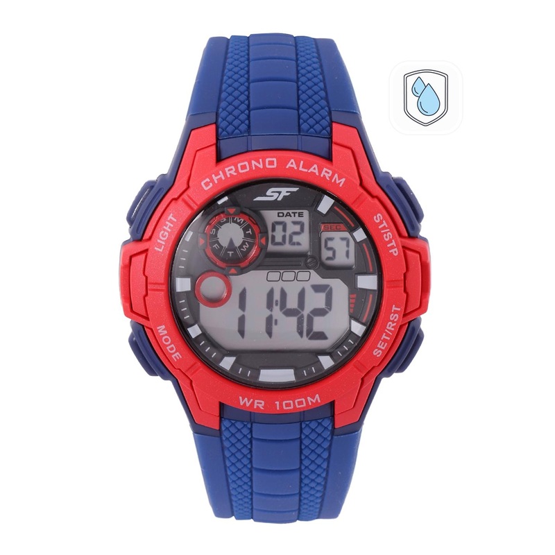 Sonata Men Regular Straps Digital Multi Function Watch 77097PP01