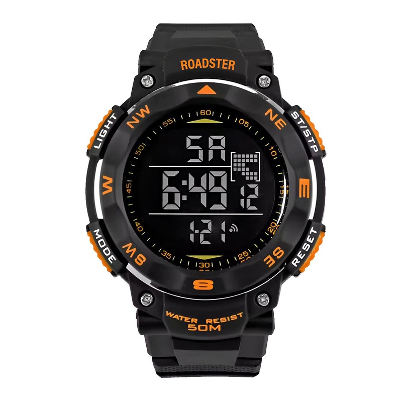 The Roadster Lifestyle Co Men Water Resistant Watch RDSTR-1235-ORANGE-Orange