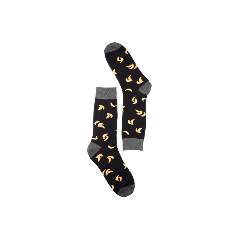 The Tie Hub Men Bananas Patterned Calf-Length Socks