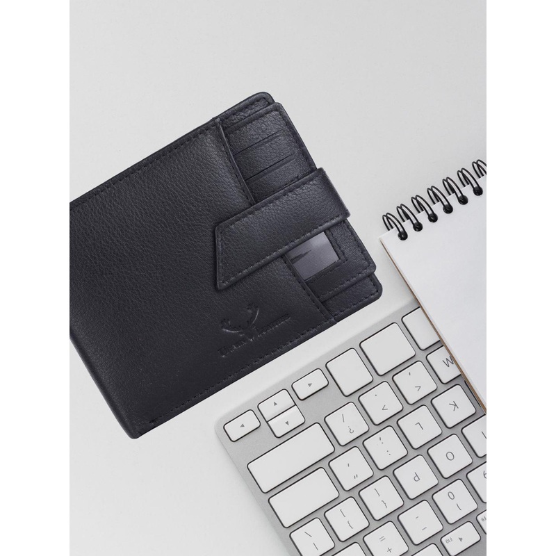 URBAN LEATHER Men Textured Leather Two Fold Wallet