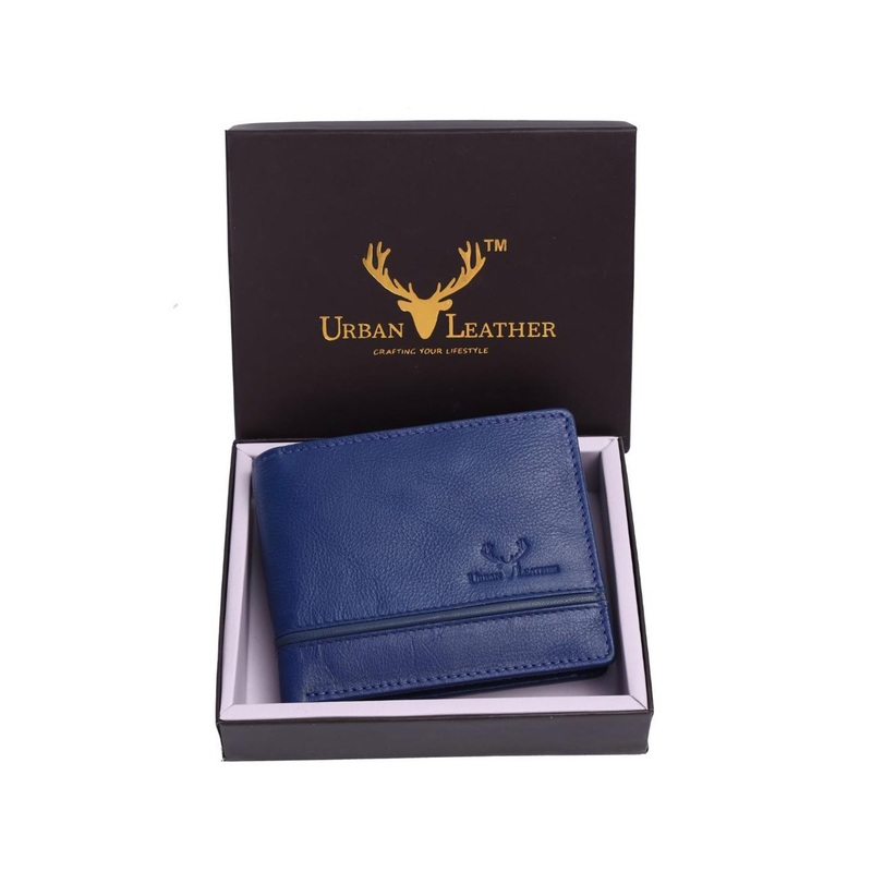 URBAN LEATHER Men Textured Short Two Fold Wallet