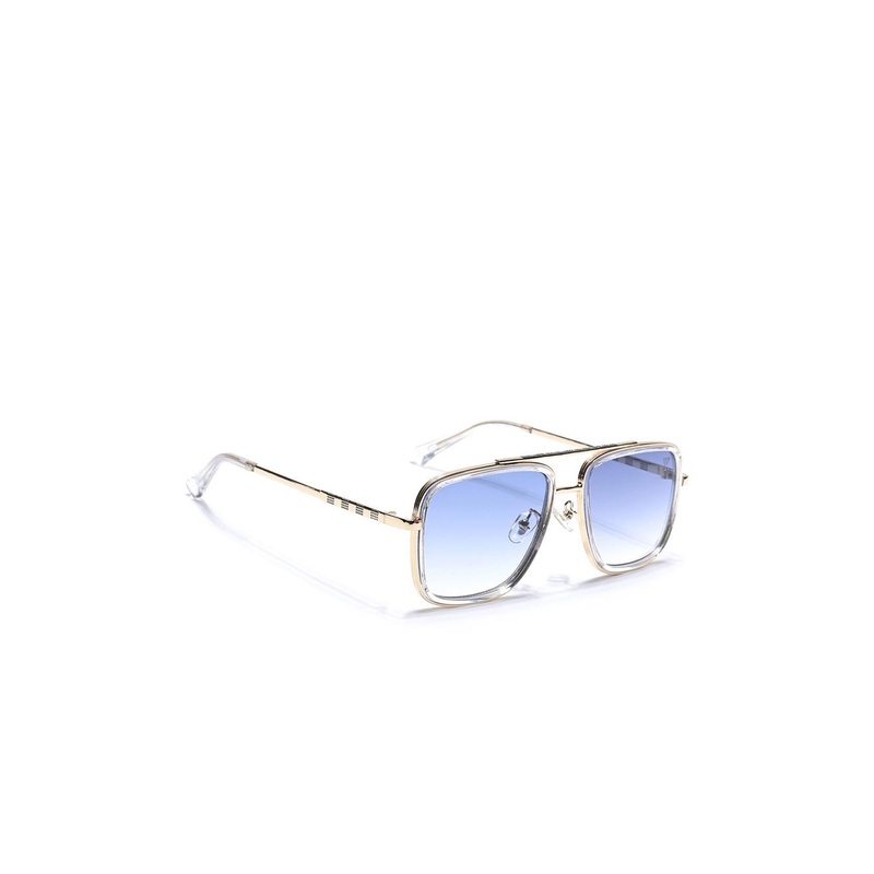 Voyage Unisex Aviator UV Protected Sunglasses Blue & Clear Lens Golden Frame 5G61MG6736