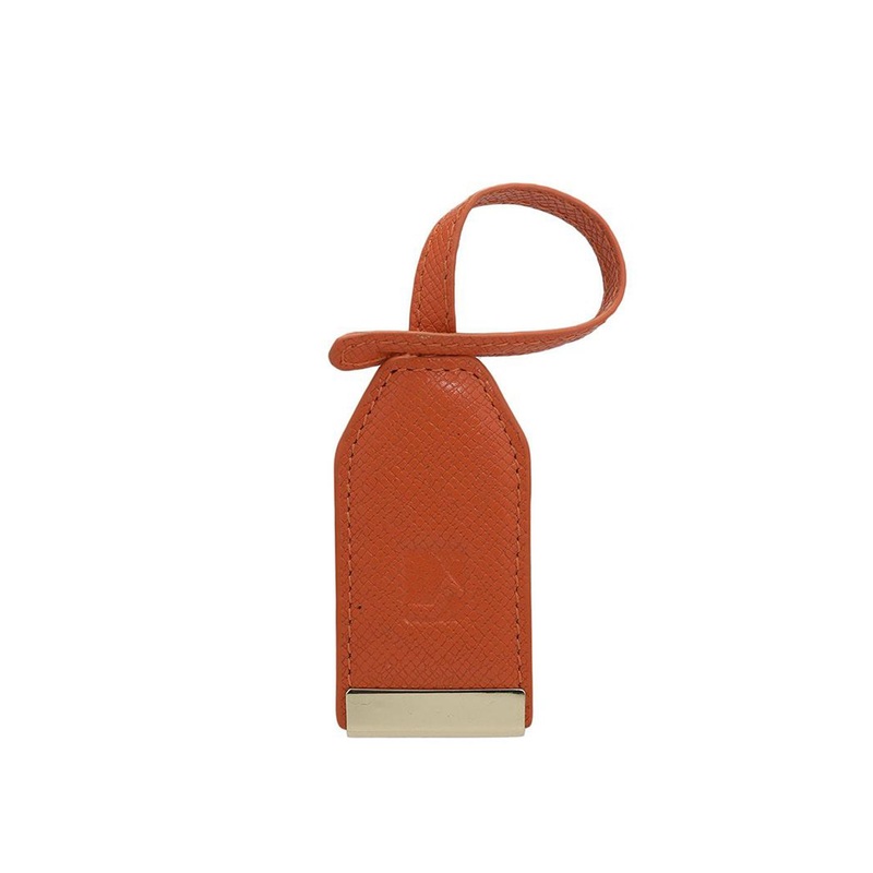 Da Milano Textured Leather & Metal Key Chain