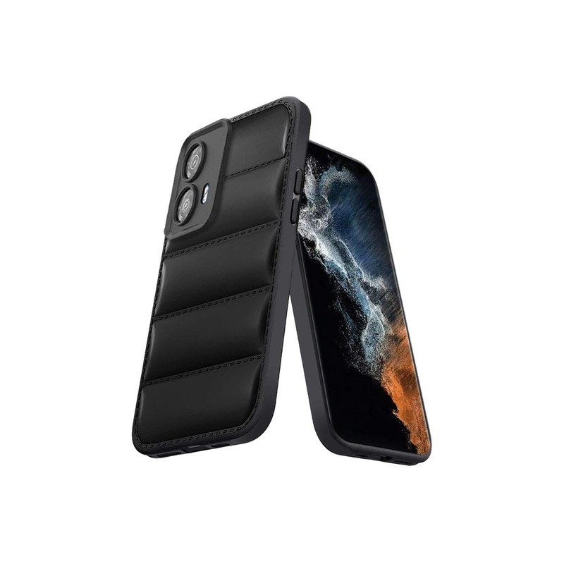 Karwan Moto G34 Puffer Edition Silicone Mobile Back Case